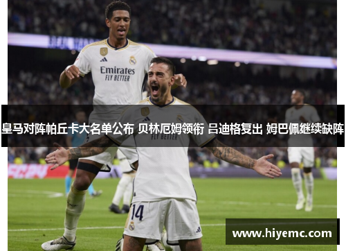 皇马对阵帕丘卡大名单公布 贝林厄姆领衔 吕迪格复出 姆巴佩继续缺阵